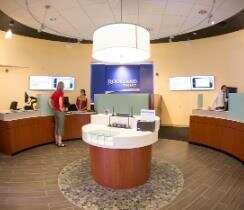 picture inside a bank branch