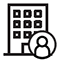 icon showing office building